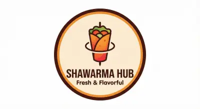 تصميم لوجو وتطبيقات الهوية لمطعم شاورما