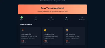 Register page for clients