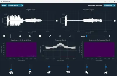 Signal Equalizer – تطبيق تفاعلي لمعالجة الإشارات وتعديل المكونات الترددية (Frequency Domain) في المجالات الموسيقية والطبية