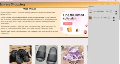 frontend E-commerce for selling products
