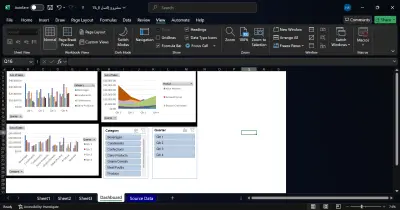 تحليل المبيعات وإنشاء لوحة تحكم تفاعلية باستخدام Excel