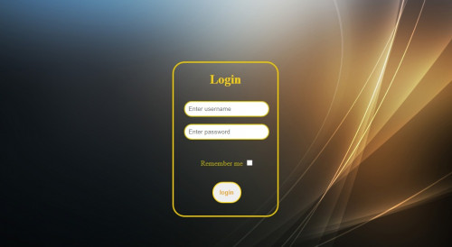 تصميم صفحة تسجيل دخول باستخدام HTML , CSS