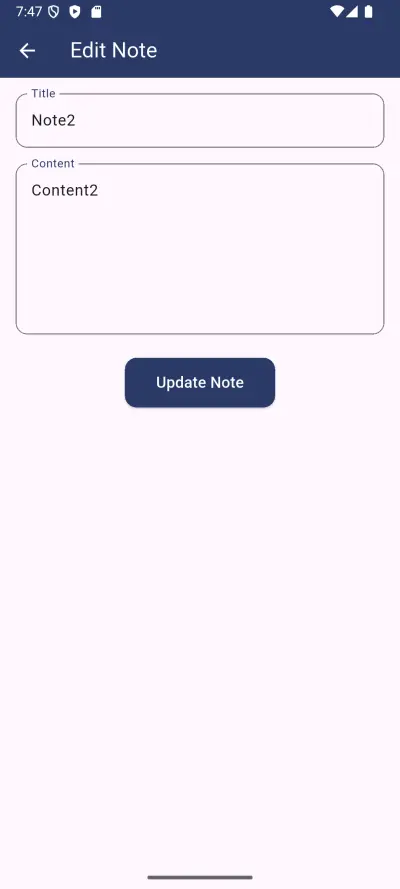 تطبيق الملاحظات (Notes App) باستخدام Flutter و Hive