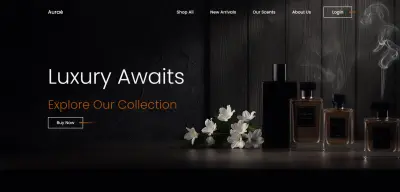 صفحة هبوط لشركة عطور باستخدام html &css