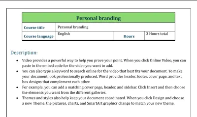مستند عن التسويق الشخصي