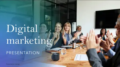 قالب عرض تقديمي عن ال Digital marketing