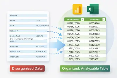 تنظيف البيانات و تحويلها الي بيانات منظمة
