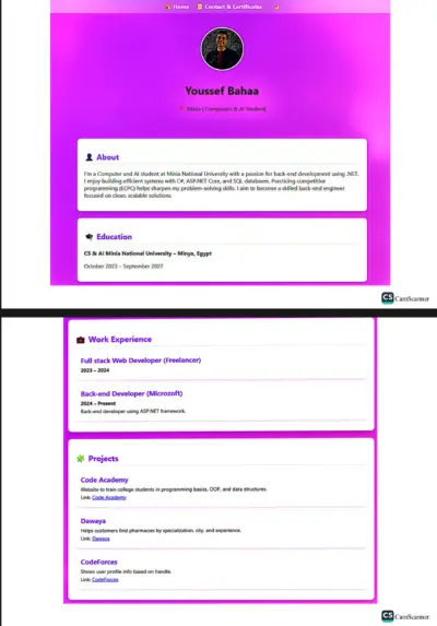 عمل بروتفوليو شخصي احترافي