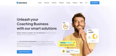 تطوير منصة الحلول الرقمية لمدربي الحياة (Coaching Business Platform)