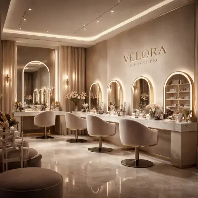 تصميم هوية بصرية وتصميمات داخلية وإعلانية لبيوتي سنتر فاخر