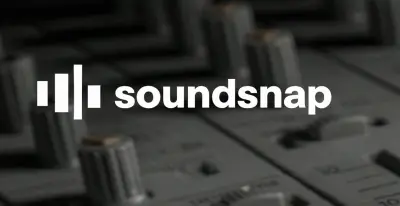 صفحة هبوط landing page لمنصة متخصصة في المؤثرات الصوتية soundsnap