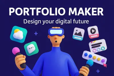 صفحة هبوط احترافية landing page احترافية لخدمة بناء portfolio