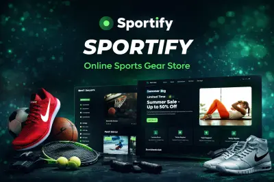 Sportify | واجهة متجر إلكتروني للمستلزمات الرياضية بتصميم احترافي