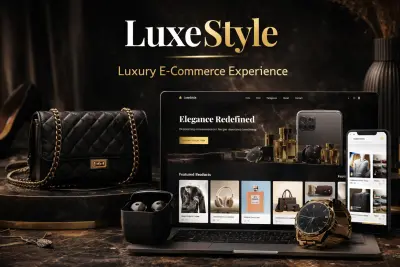 LuxeStyle | تجربة Luxury E-Commerce بواجهة احترافية