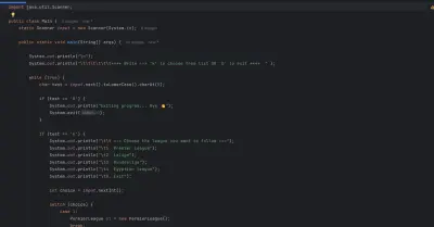 كتباة اكواد بلغة JAVA