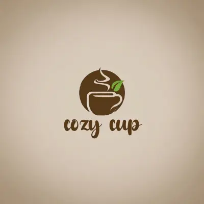 تصميم  شعار احترافي لبراند " cozy cup"
