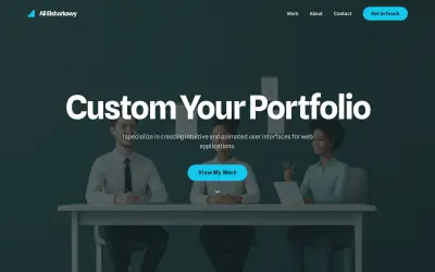 إنشاء بورتفوليو احترافي سيرة ذاتية أو موقع مخصص