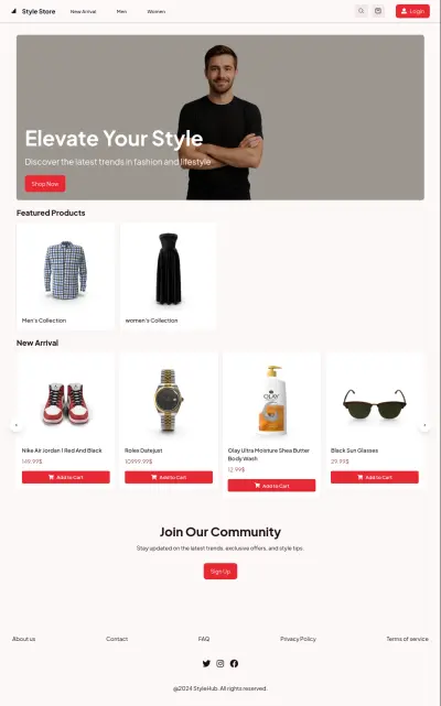 Style store e-commerce