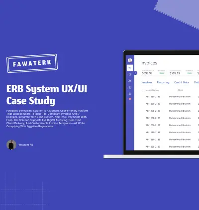 Fawaterk ERB System UX/UI Design