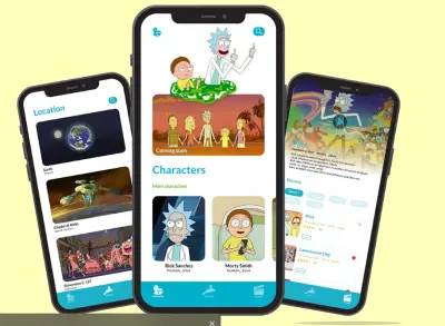 تطبيق عرض شخصيات  Rick and Morty باستخدام Flutter