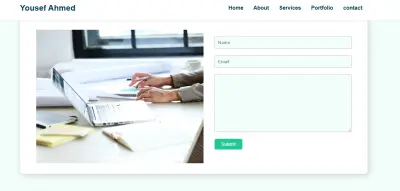 تصميم وتطوير موقع شخصي