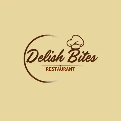 شعار ل" مطعم" Delish Bites Restaurant