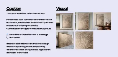 Sample of content calendar