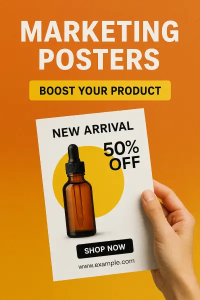تصميم بوسترات تسويقية احترافية