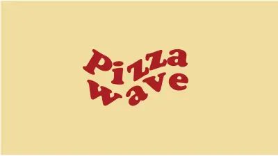 الهوية البصرية لpizza wave