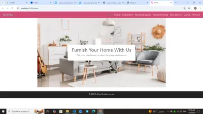 مشروع aungular furnature home