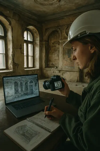 صيانة وترميم قطع أثرية حجرية صغيرة