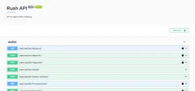 Rush API - Transactions API