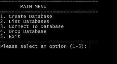 DBMS by Bash Scripting
