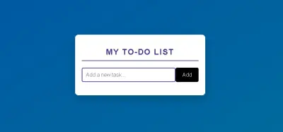 ويبسايت To Do List
