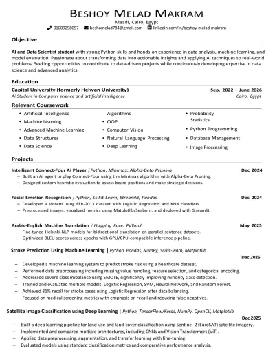 انشاء CV للعميل