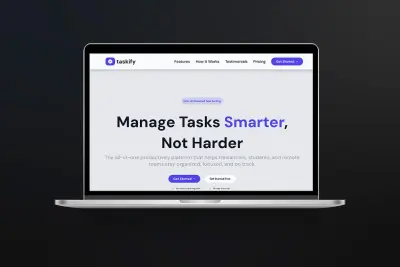 SaaS Landing Page (Taskify)