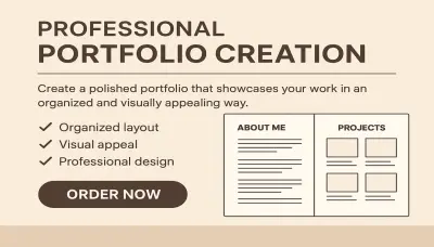 صميم بورتفوليو احترافي لعرض أعمالك بشكل مميز (Portfolio Design)