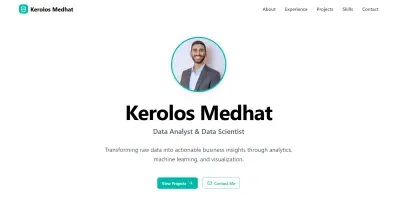 موقع Portfolio احترافي لعرض الأعمال الشخصية