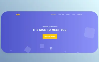 واجهة Landing Page عصرية