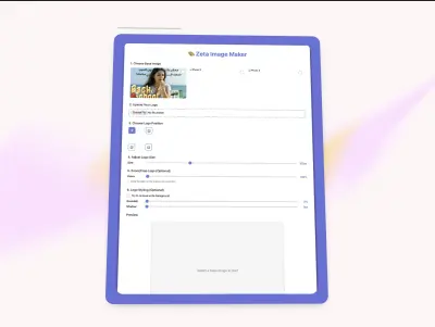 أداة إنشاء صور الحملات مع شعارات الشركاء