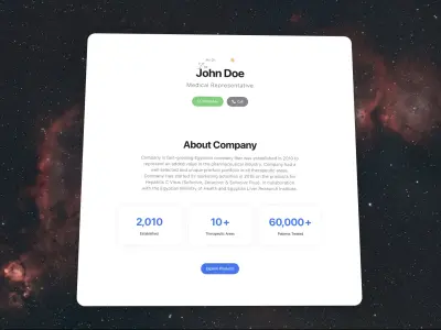 Interactive Product Landing Page for Sales Teams