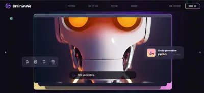 صفحة هبوط عصرية - Brainwave