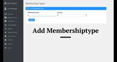 Gym Management System