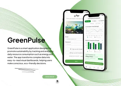 GREEN PLUS – تطبيق تتبع الاستدامة (دراسة حالة UI/UX)