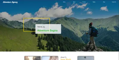 Adventure Agency Website