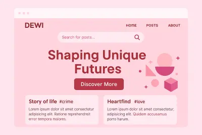 Dewi – موقع تعريفي احترافي للشركات والخدمات