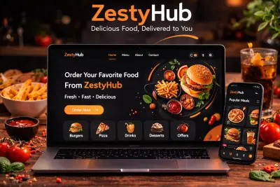 موقع طلب طعام (Restaurant / Food Ordering Website)