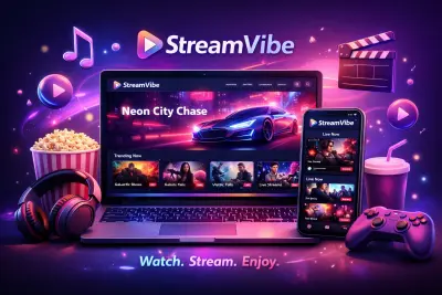 StreamVibe | منصة بث أفلام ومسلسلات احترافية باستخدام React.js