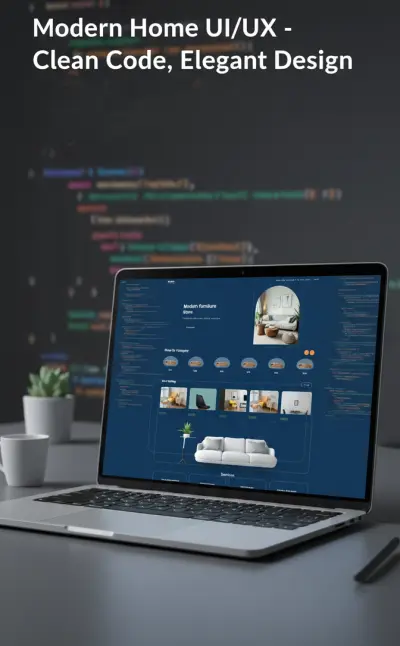 موقع تصفح و شراء قطع الاثاث-Landing Page