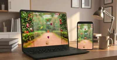 لعبة التقاط سلة فواكهة ويب ب جافا سكريبت